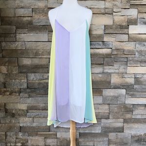 Colorful chiffon dress